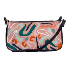 Organic Forms And Lines Seamless Pattern Shoulder Clutch Bag