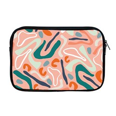 Organic Forms And Lines Seamless Pattern Apple Macbook Pro 17  Zipper Case