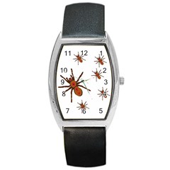 Insect Spider Wildlife Barrel Style Metal Watch by Mariart