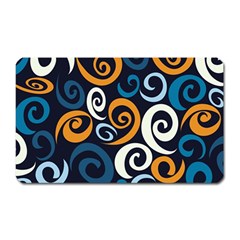 Colorful Curves Pattern Magnet (rectangular) by Vaneshart