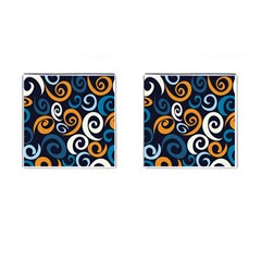 Colorful Curves Pattern Cufflinks (square) by Vaneshart