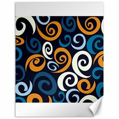 Colorful Curves Pattern Canvas 12  X 16  by Vaneshart