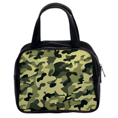 Army Camo Pattern Classic Handbag (two Sides) by Vaneshart