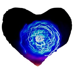 Light Circle Ball Sphere Organ Shape Physics Volgariver Ununseptium Z117 Unoptanium Island Large 19  Premium Flano Heart Shape Cushions