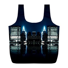 Night City Landscape Full Print Recycle Bag (l) by Vaneshart