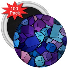 Geometric Pattern 3  Magnets (100 Pack)