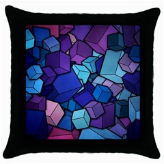 Geometric Pattern Throw Pillow Case (black)