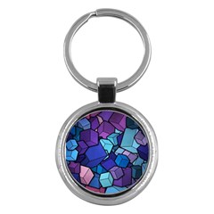 Geometric Pattern Key Chain (round)