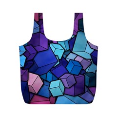 Geometric Pattern Full Print Recycle Bag (m)