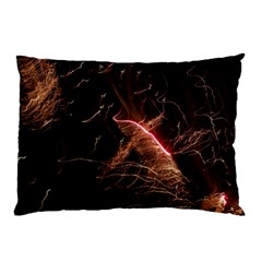 Light Night Dark Sparkler Firework Darkness Bonfire Celebrate Thanksgiving Screenshot Special Effect Pillow Case by Vaneshart