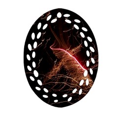 Light Night Dark Sparkler Firework Darkness Bonfire Celebrate Thanksgiving Screenshot Special Effect Ornament (oval Filigree)