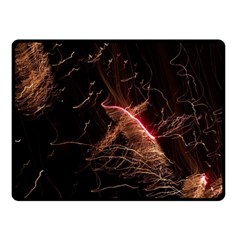 Light Night Dark Sparkler Firework Darkness Bonfire Celebrate Thanksgiving Screenshot Special Effect Double Sided Fleece Blanket (small) 