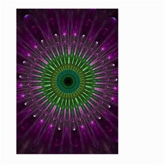 Light Abstract Flower Purple Petal Glass Color Circle Art Symmetry Digital Shape Fractal Macro Photo Large Garden Flag (two Sides)