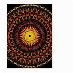 Spiral Pattern Circle Neon Psychedelic Illustration Design Symmetry Shape Mandala Large Garden Flag (two Sides)