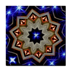 Light Abstract Structure Star Pattern Toy Circle Christmas Decoration Background Design Symmetry Tile Coaster