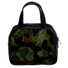 Beautiful Army Camo Pattern Classic Handbag (two Sides) by Vaneshart