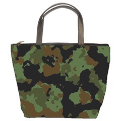 Beautiful Army Camo Pattern Bucket Bag by Vaneshart