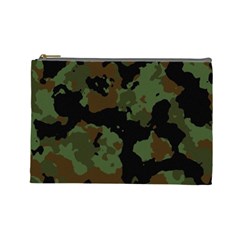 Beautiful Army Camo Pattern Cosmetic Bag (large) by Vaneshart