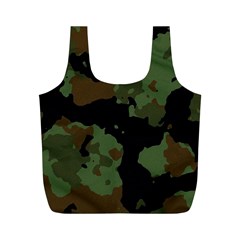 Beautiful Army Camo Pattern Full Print Recycle Bag (m) by Vaneshart