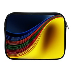 Abstract Spiral Wave Line Color Colorful Yellow Paper Still Life Circle Font Illustration Design Apple Ipad 2/3/4 Zipper Cases