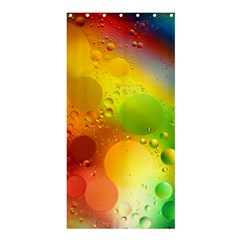 Abstract Sunlight Flower Reflection Color Macro Floating Yellow Circle Macro Photography Spheres Oil Shower Curtain 36  X 72  (stall)  by Vaneshart