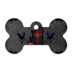 The Crows With Cross Dog Tag Bone (Two Sides)