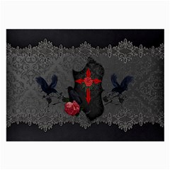 The Crows With Cross Large Glasses Cloth