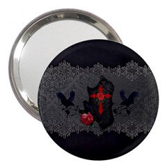 The Crows With Cross 3  Handbag Mirrors