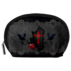 The Crows With Cross Accessory Pouch (Large)