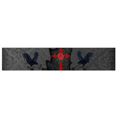 The Crows With Cross Small Flano Scarf