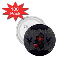 The Crows With Cross 1.75  Buttons (100 pack) 