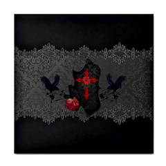 The Crows With Cross Face Towel