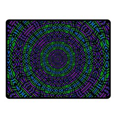 Texture Pattern Line Colorful Circle Art Background Design Decorative Symmetry Style Shape  Double Sided Fleece Blanket (small)  by Vaneshart