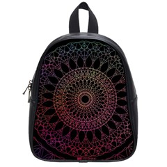 Mandala Fractal Pattern School Bag (small)