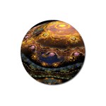 Fractal Cg Computer Graphics Sphere Fractal Art Water Organism Macro Photography Art Space Earth  Magnet 3  (Round) Front