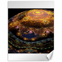 Fractal Cg Computer Graphics Sphere Fractal Art Water Organism Macro Photography Art Space Earth  Canvas 12  X 16  by Vaneshart