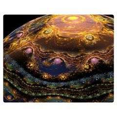 Fractal Cg Computer Graphics Sphere Fractal Art Water Organism Macro Photography Art Space Earth  Double Sided Flano Blanket (medium) 