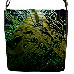 Laptop Computer Technology Leaf Line Green Biology Communication Electronics Illustration Informatio Flap Closure Messenger Bag (s)