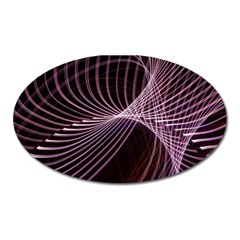 Light Sunlight Spiral Flower Line Color Electricity Circle Lightpaint Symmetry Shape  Macro   Oval Magnet by Vaneshart