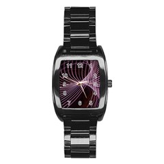 Light Sunlight Spiral Flower Line Color Electricity Circle Lightpaint Symmetry Shape  Macro   Stainless Steel Barrel Watch by Vaneshart