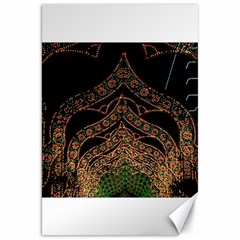 Light Night Christmas Christmas Decoration Symmetry Fantasia Oropesadelmar Castelln Iluminacin Bombi Canvas 20  X 30  by Vaneshart