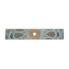 Vintage Flower Floral Pattern Line Tile Circle Art Design Symmetry Mosaic Culture Dome Shape Persian Flano Scarf (mini) by Vaneshart