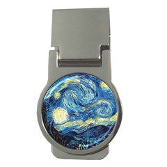 Starry Night Money Clips (round)  by Vaneshart