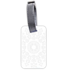 Circle Vector Background Abstract Luggage Tag (one Side) by Bajindul