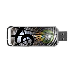 Music Treble Clef Minimal Portable Usb Flash (one Side) by Alisyart