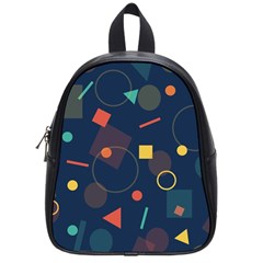 Background Backdrop Geometric School Bag (small) by Wegoenart