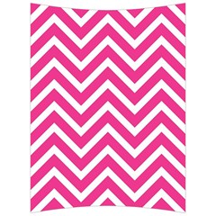 Chevrons Zigzag Pattern Design Pink White Back Support Cushion by Wegoenart