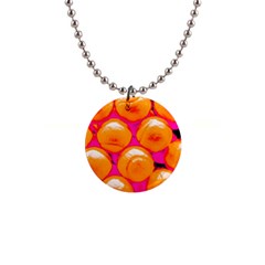 Pop Art Tennis Balls 1  Button Necklace by essentialimage