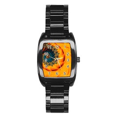 Art Artwork Fractal Digital Art Stainless Steel Barrel Watch by Wegoenart