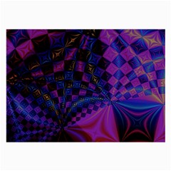 Background Silky Geometric Fractal Large Glasses Cloth by Wegoenart